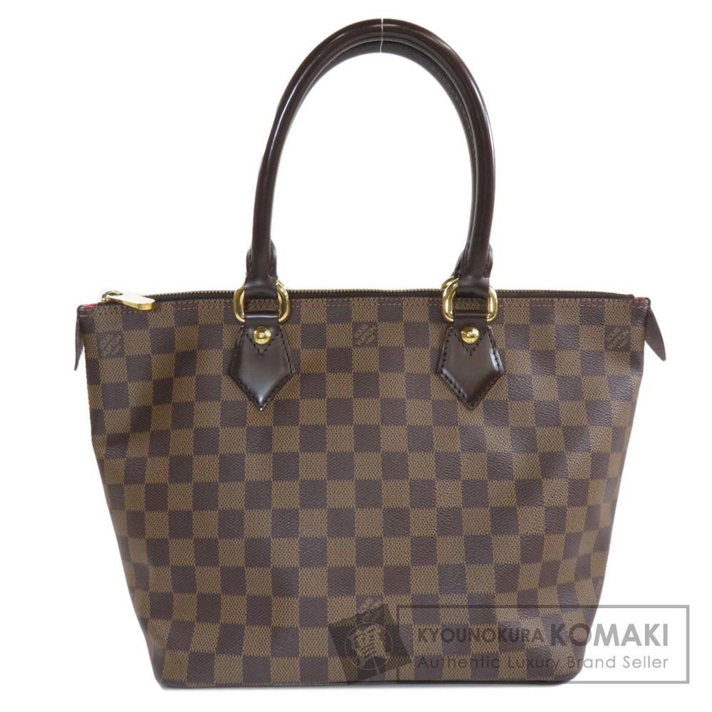 Louis Vuitton Saleya Damier Ebene Brown Handbag Canvas